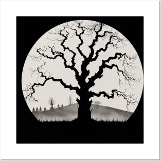 Spooky Dead Goth Tree Posters and Art